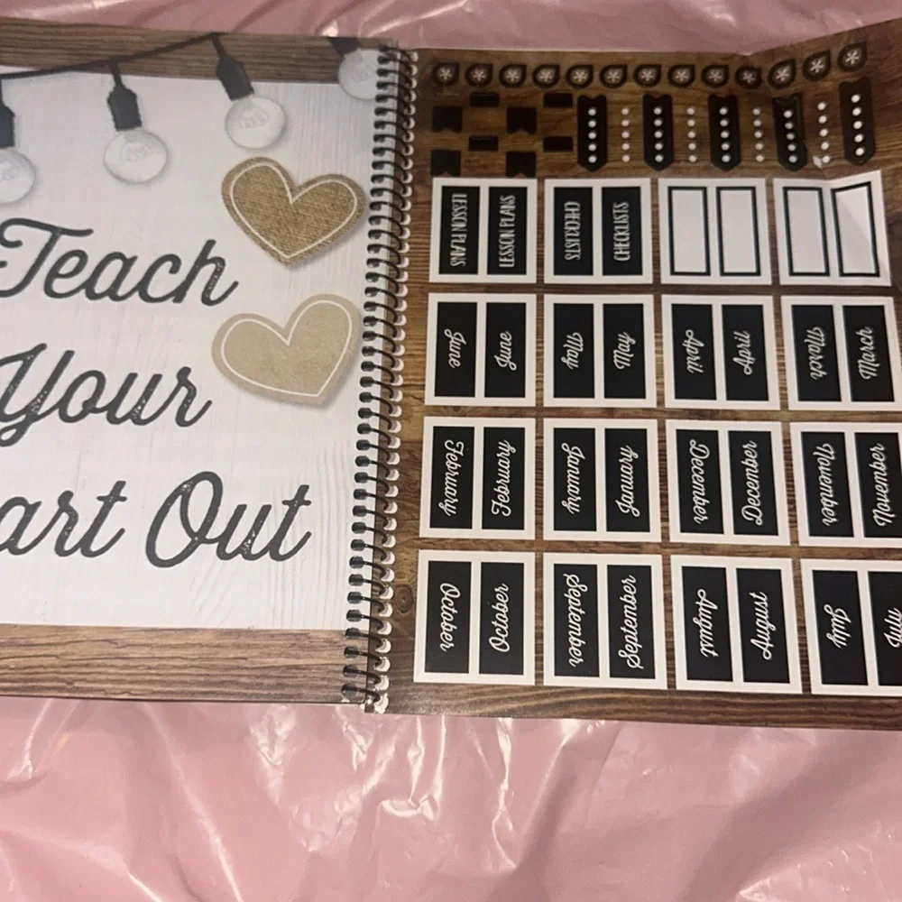 School Girl Teacher Planner Undated - 12 month planner